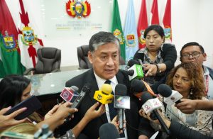 El fiscal general del Estado Juan Lanchipa.